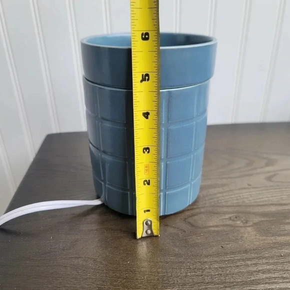 Ceramic Wax Melt Fragrance Wax Warmer Electric Candle Switch Timer Blue - Picture 10 of 12